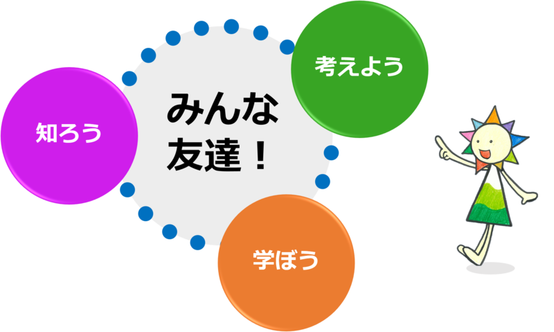 みんな友達！　知ろう　学ぼう　考えよう