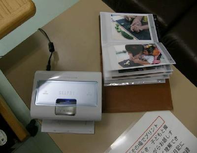 香りを楽しめるハーブ類 撮った写真を見てその場でプリント