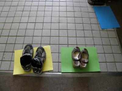 香りを楽しめるハーブ類 靴の位置を忘れない工夫