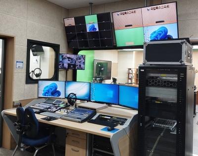 収録室の設備の写真